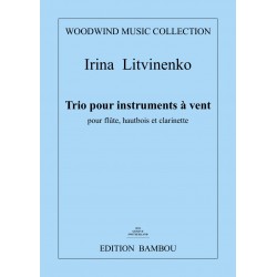 Irina Litivinenko Trio pour instruments à vent Edition Bambou Musique 